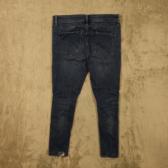 Vervet Jeans Los Angeles Distressed Skinny Jeans Women’s Size 29 Dark Wash Blue - Picture 9 of 11